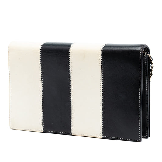 Chanel Embroidered Clutch With Chain