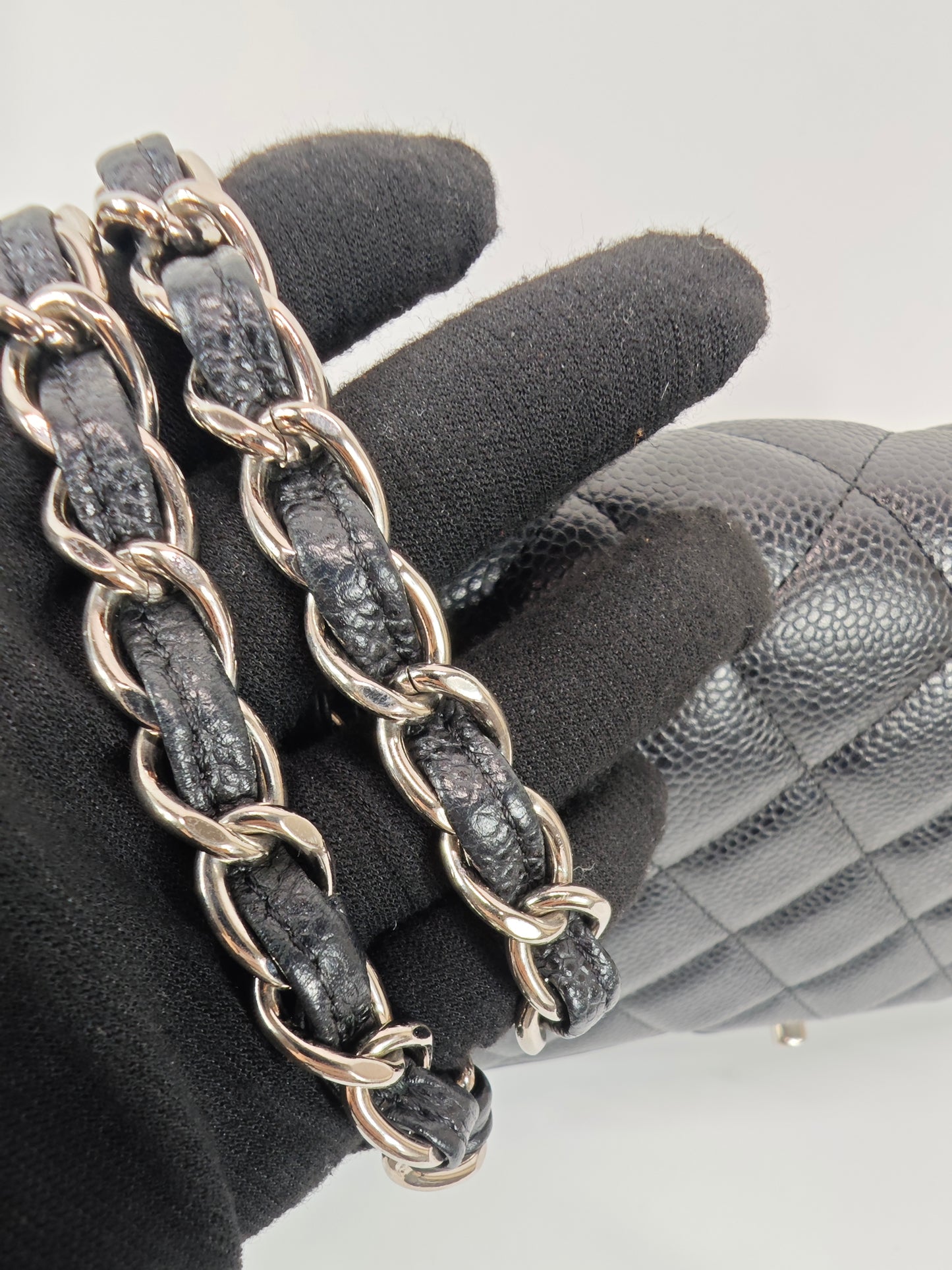 Chanel Classic Jumbo Caviar