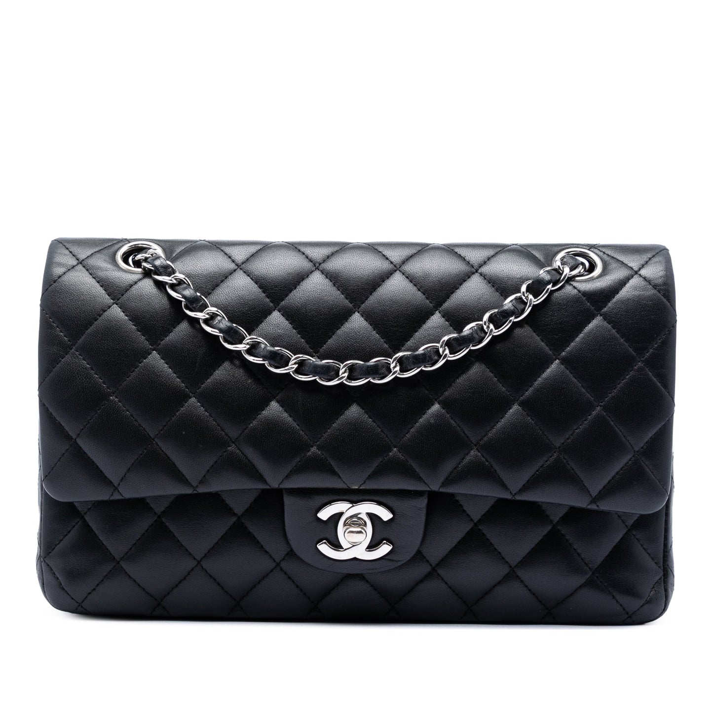 CHANEL CLASSIC MEDIUM LAMBSKIN DOUBLE FLAP