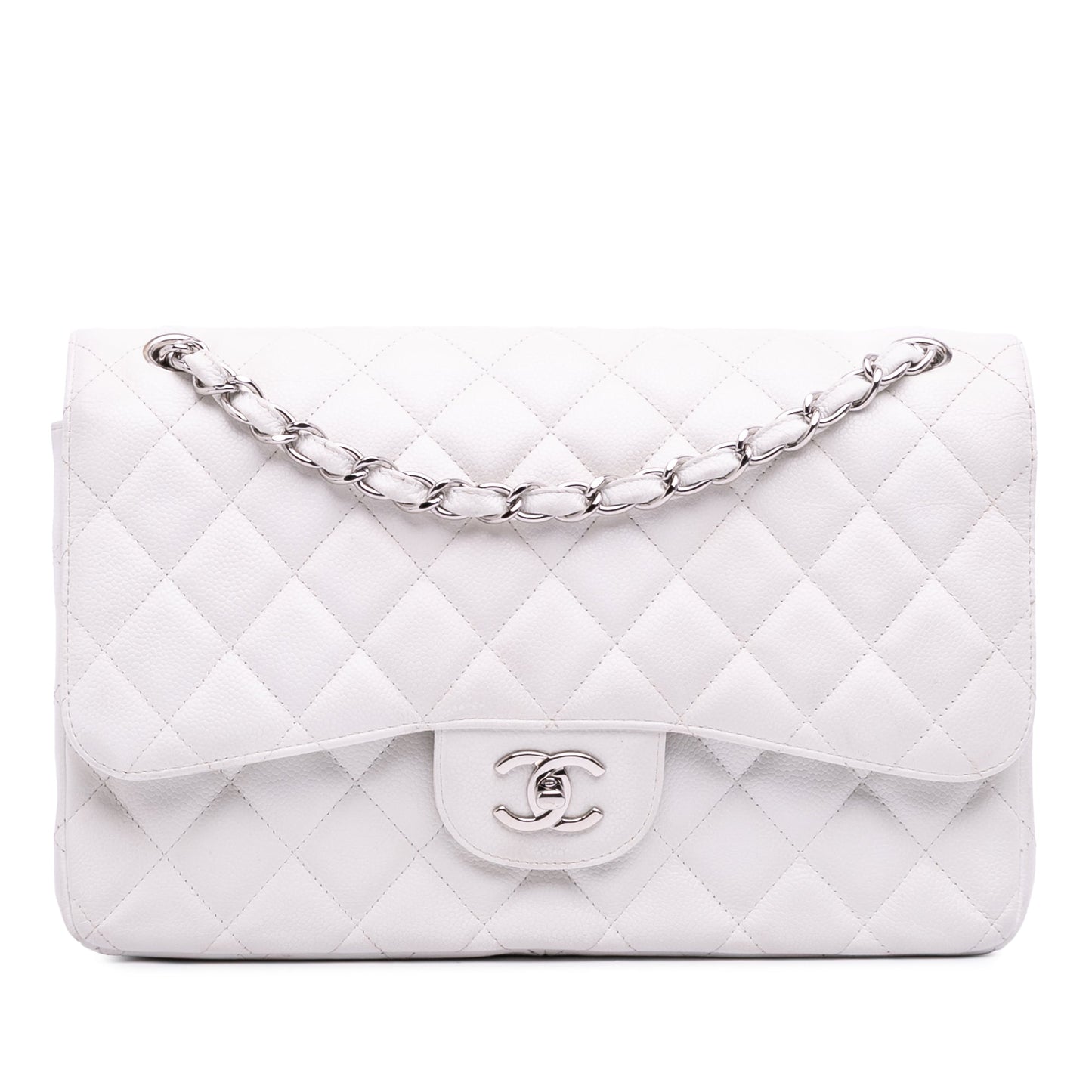 CHANEL CLASSIC JUMBO CAVIAR DOUBLE FLAP