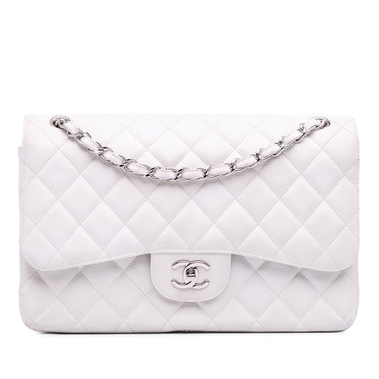 CHANEL CLASSIC JUMBO CAVIAR DOUBLE FLAP