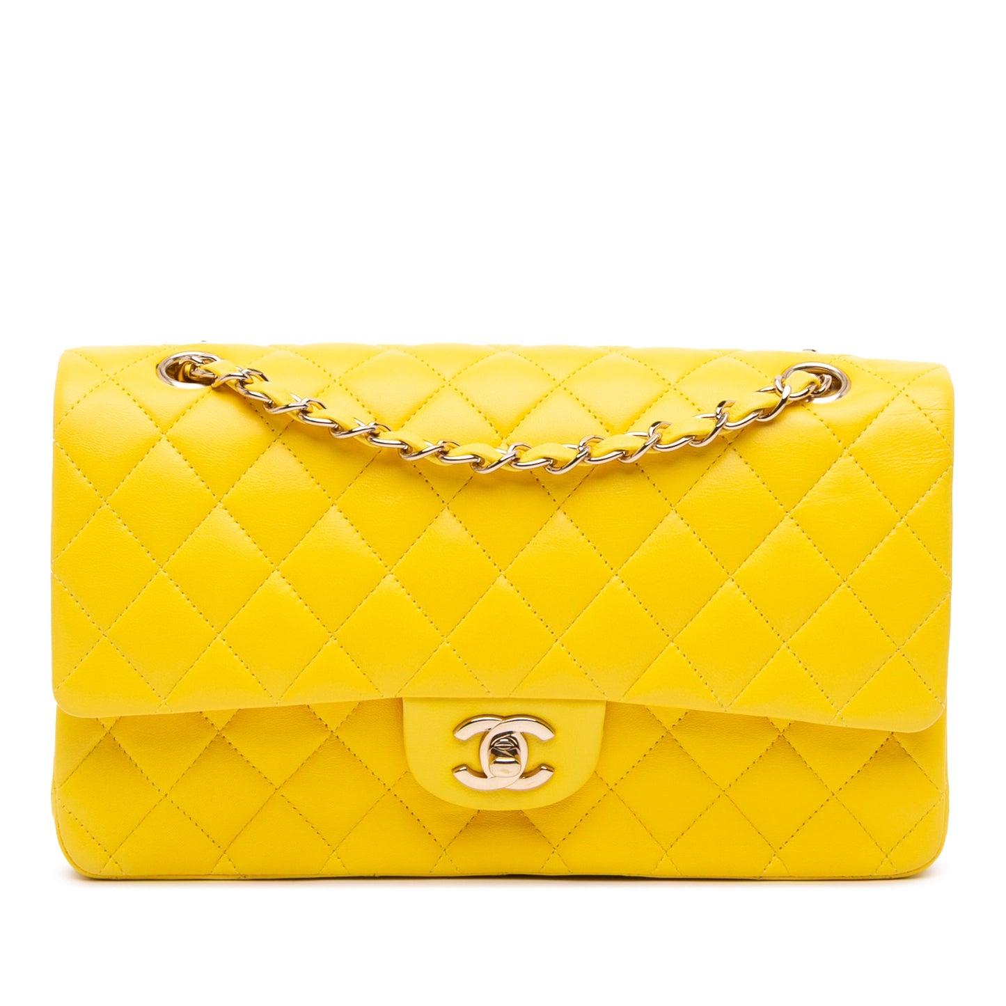CHANEL MEDIUM CLASSIC LAMBSKIN DOUBLE FLAP