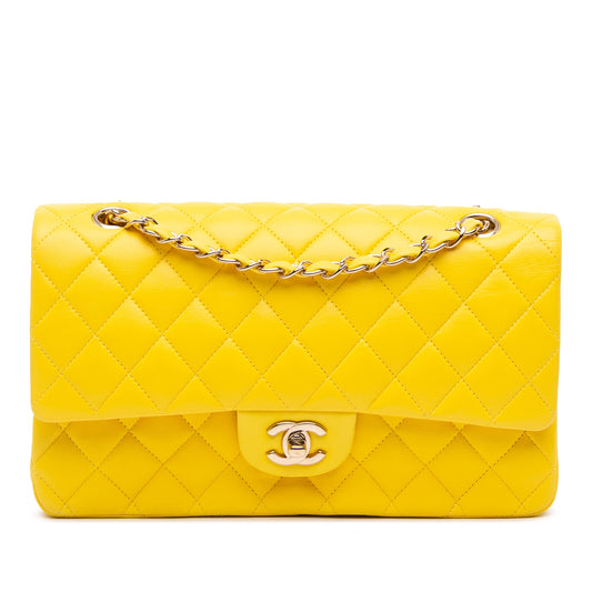 CHANEL MEDIUM CLASSIC LAMBSKIN DOUBLE FLAP