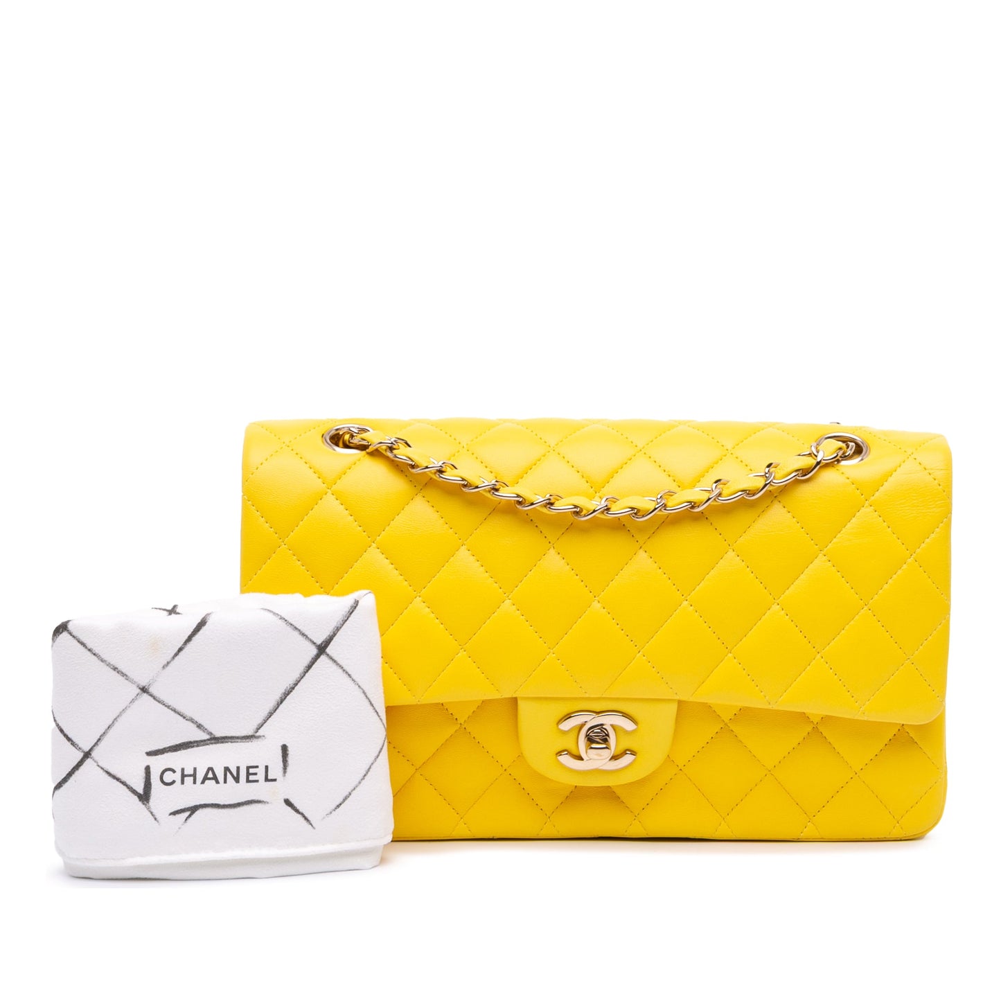 CHANEL MEDIUM CLASSIC LAMBSKIN DOUBLE FLAP