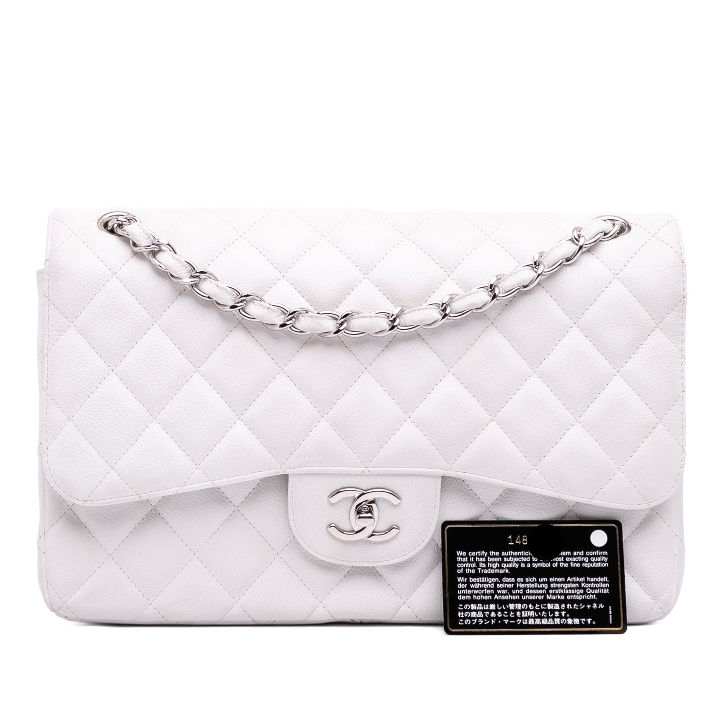 CHANEL CLASSIC JUMBO CAVIAR DOUBLE FLAP