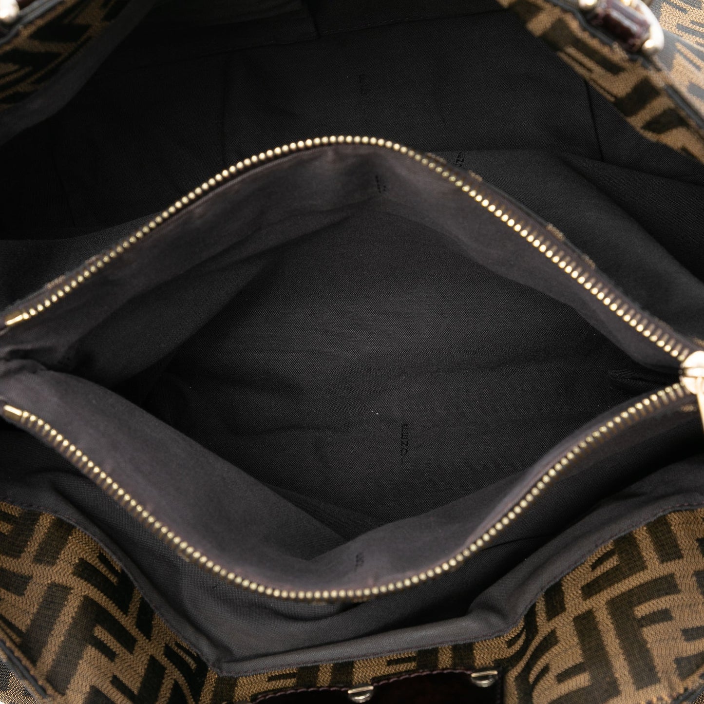 FENDI LARGE ZUCCA CANVAS MIA TOTE