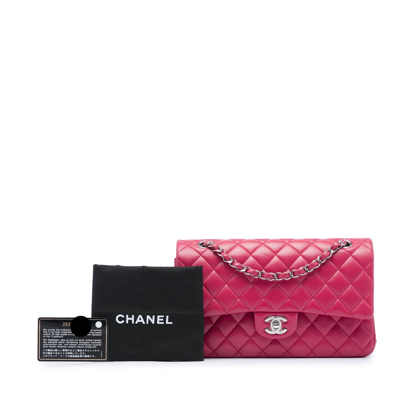 CHANEL CLASSIC MEDIUM LAMBSKIN DOUBLE FLAP