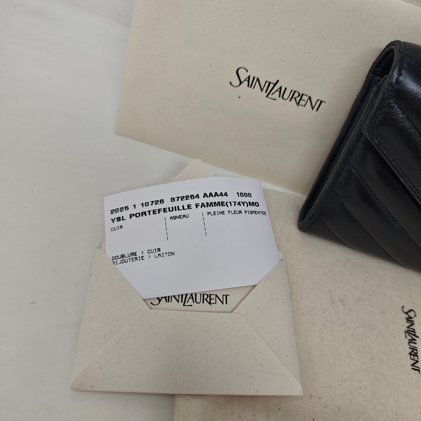 Saint Laurent Portafoglio Cassandre