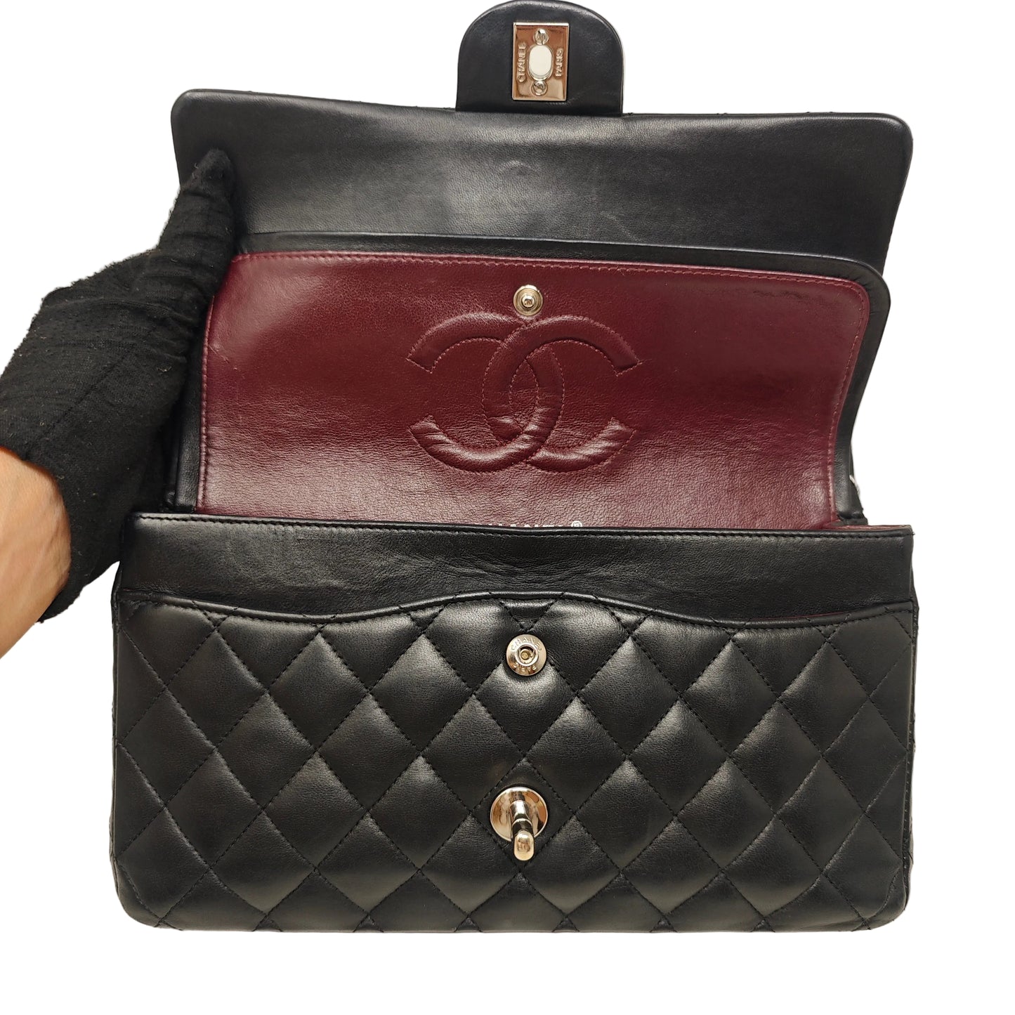 CHANEL CLASSIC MEDIUM LAMBSKIN DOUBLE FLAP