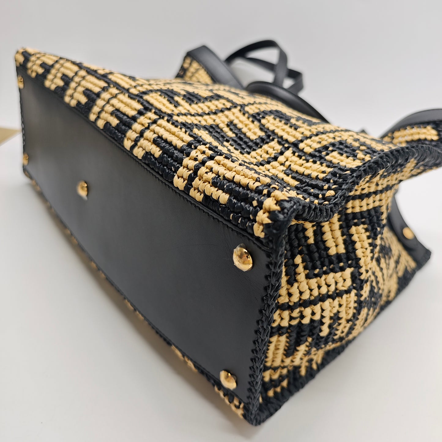 Fendi Peekaboo X-Tote Rafia