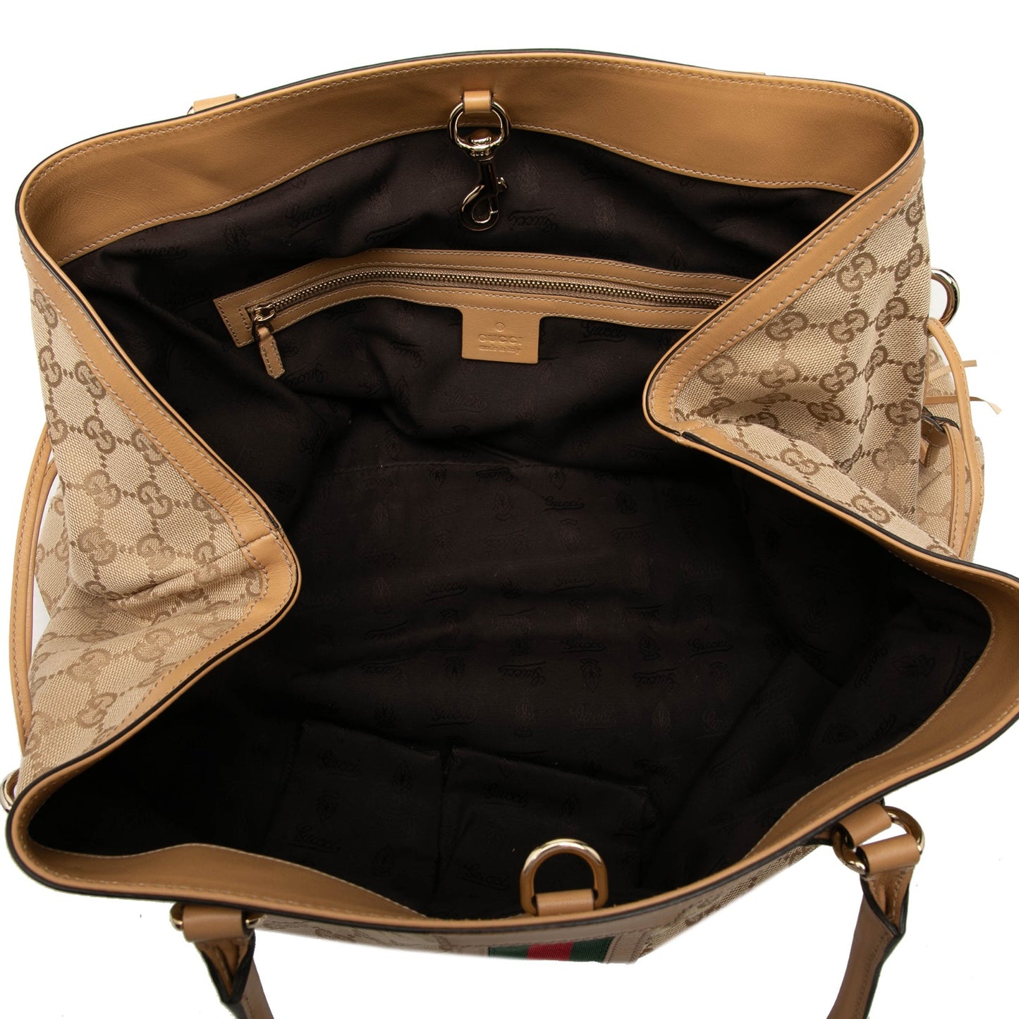 Gucci GG Canvas Web Tassel in tela