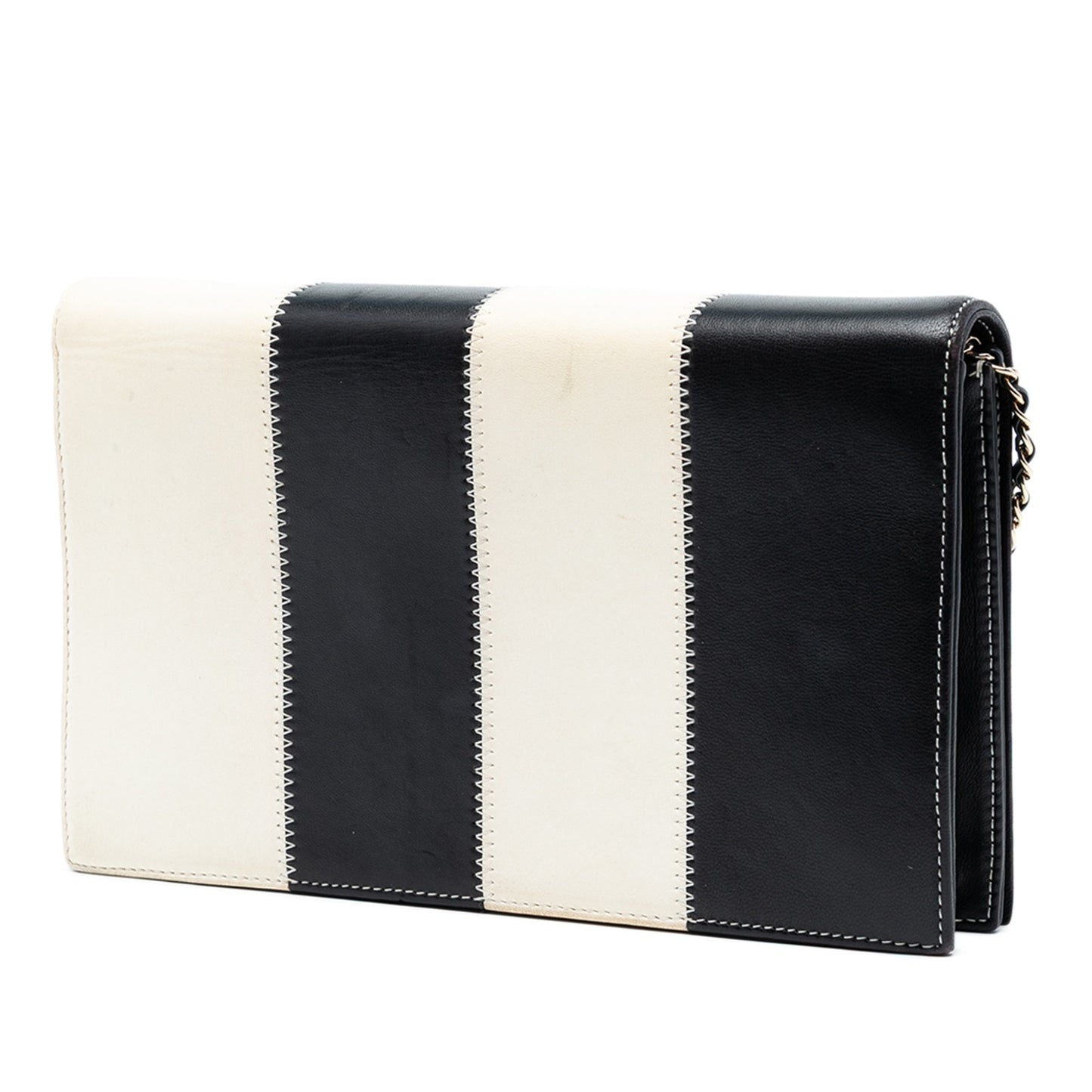 Chanel Embroidered Clutch With Chain
