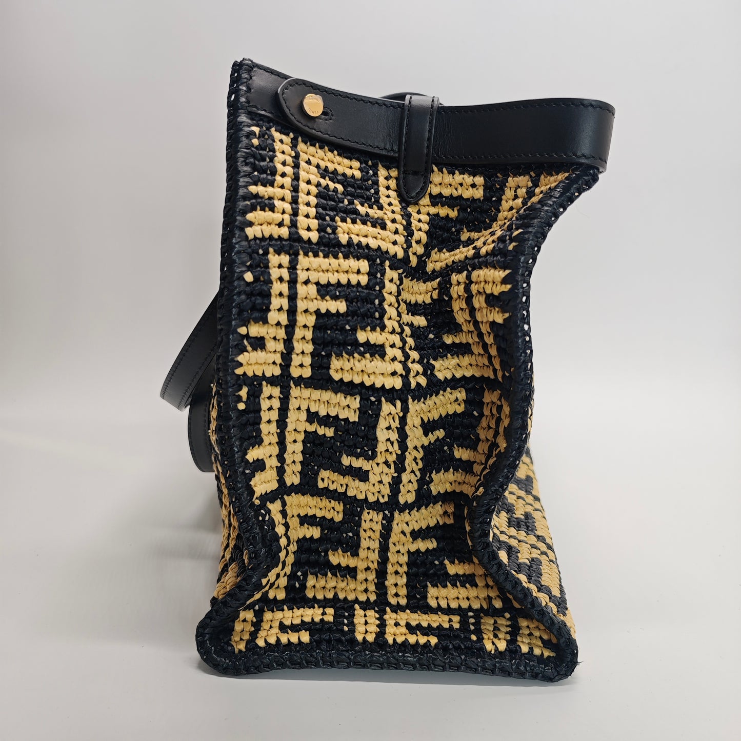 Fendi Peekaboo X-Tote Rafia