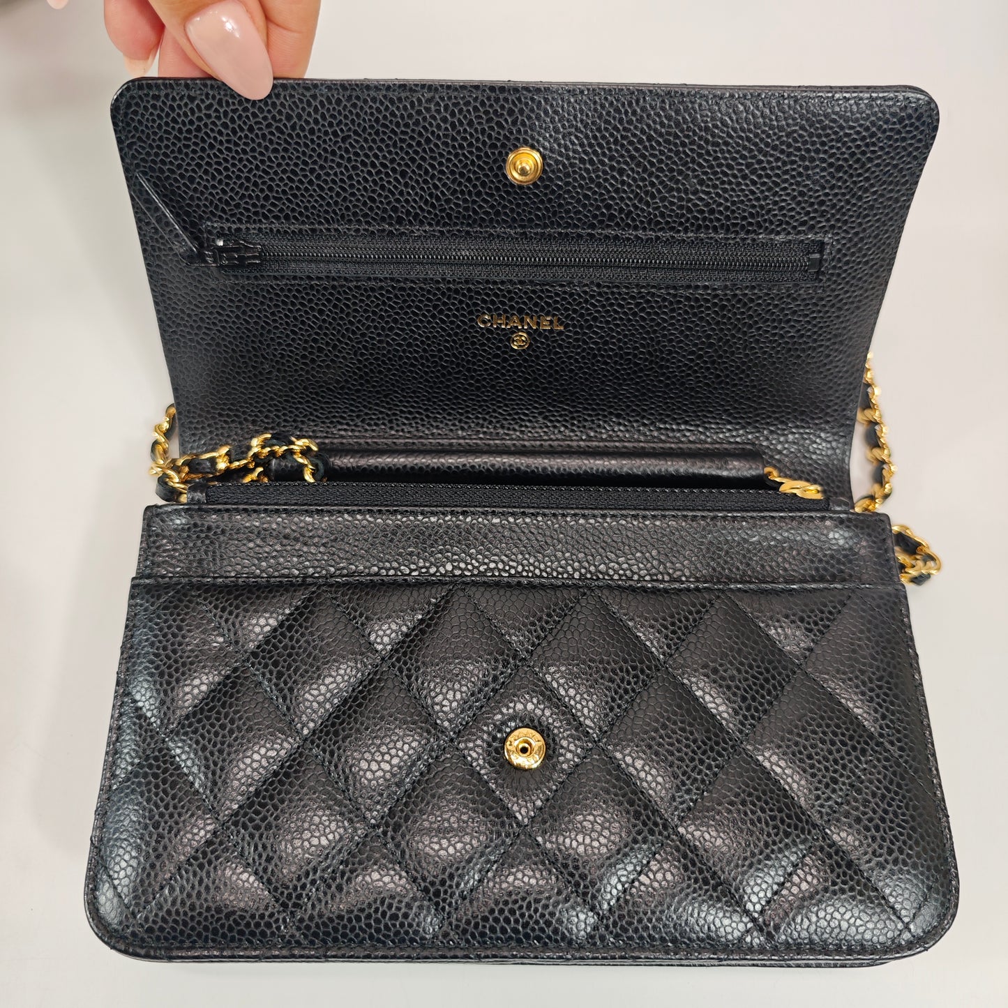 Chanel Woc Caviar nero