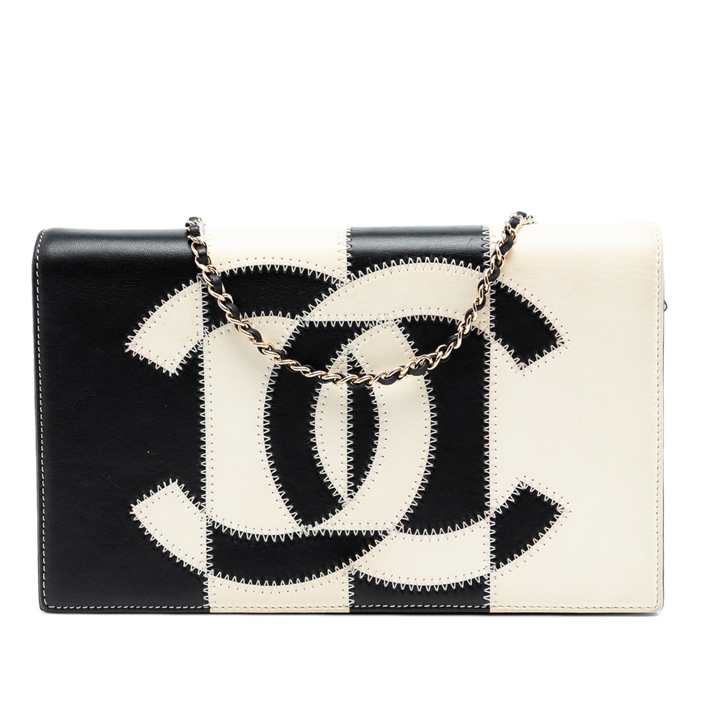 Chanel Embroidered Clutch With Chain