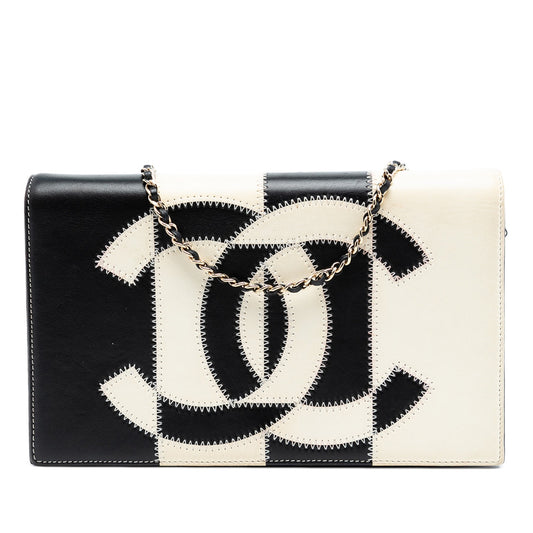 Chanel Embroidered Clutch With Chain