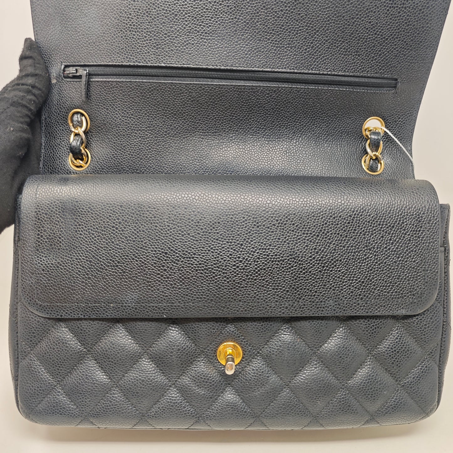 CHANEL CLASSIC JUMBO CAVIAR DOUBLE FLAP