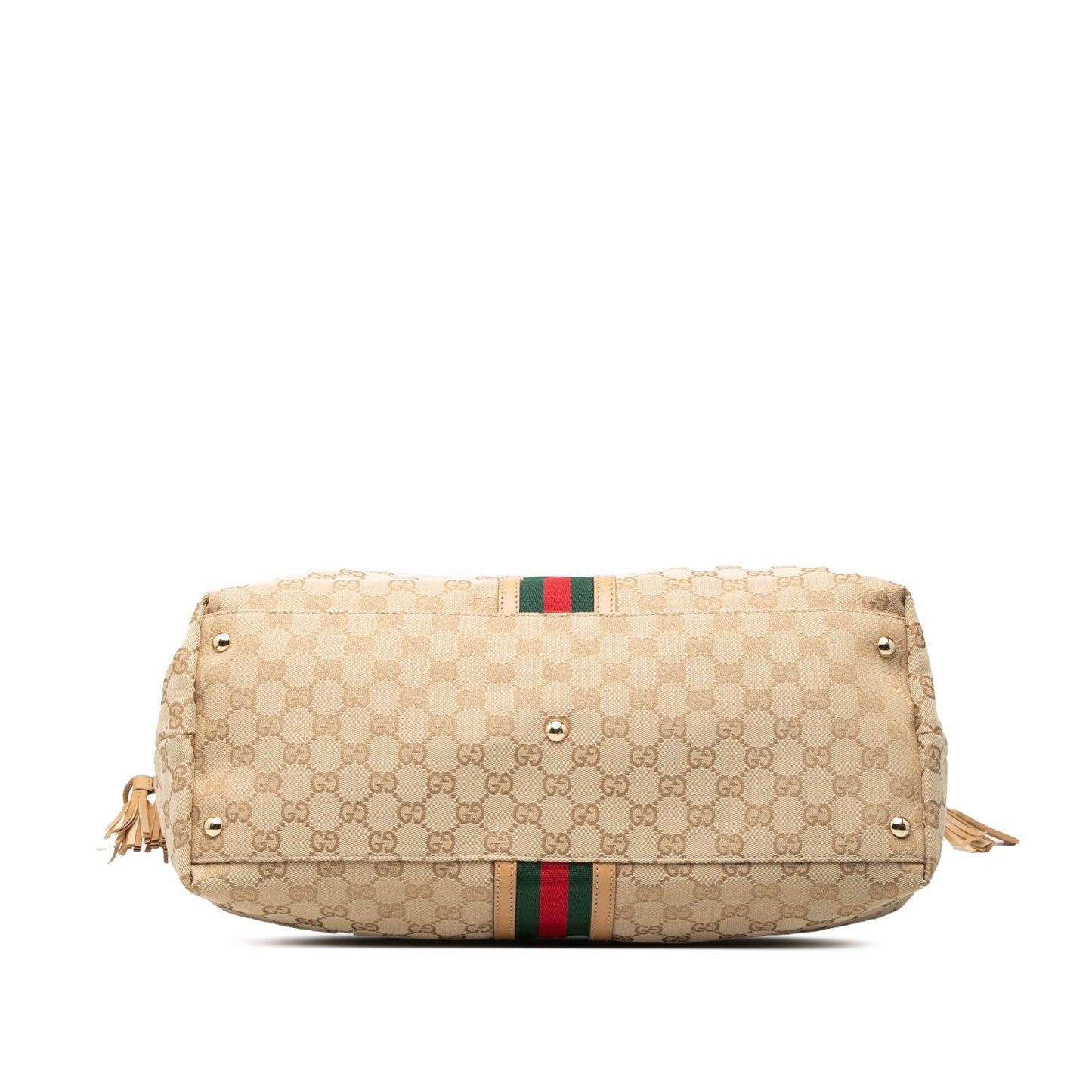 Gucci GG Canvas Web Tassel in tela