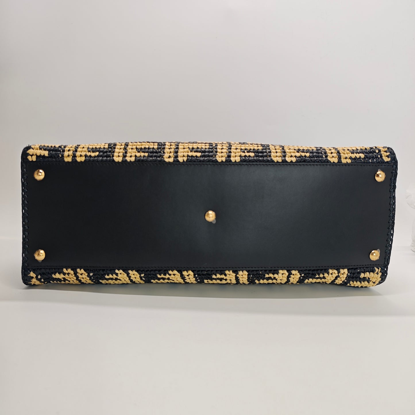 Fendi Peekaboo X-Tote Rafia