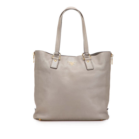 Prada Tote Vitello Daino con Zip