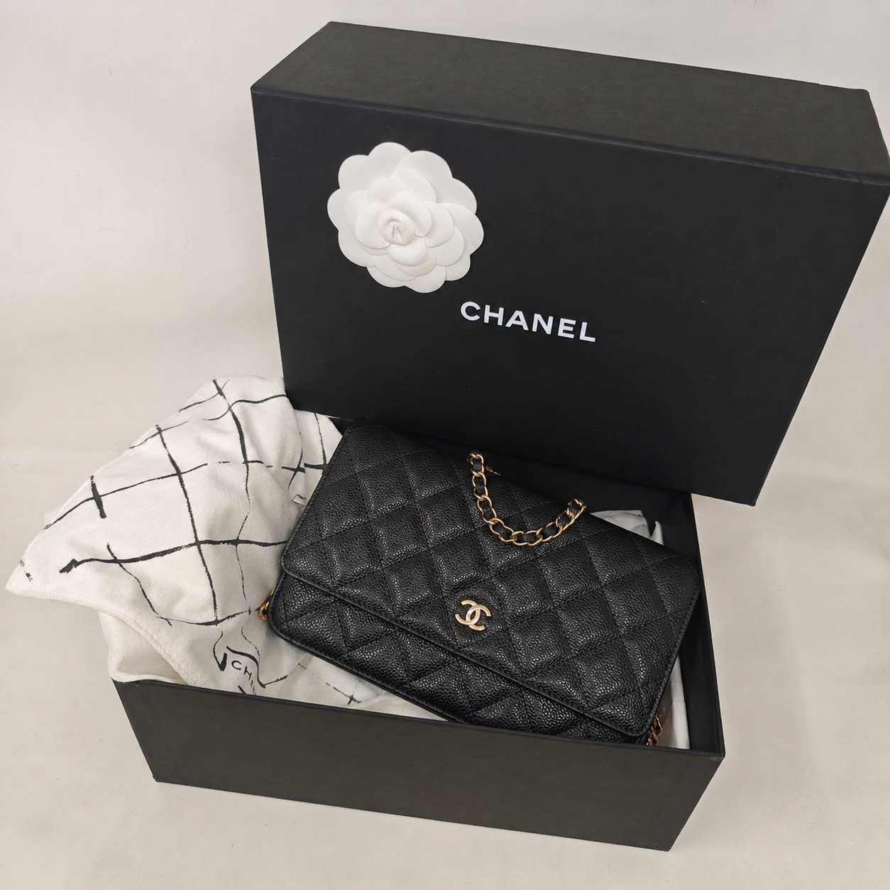 Chanel Woc Caviar nero