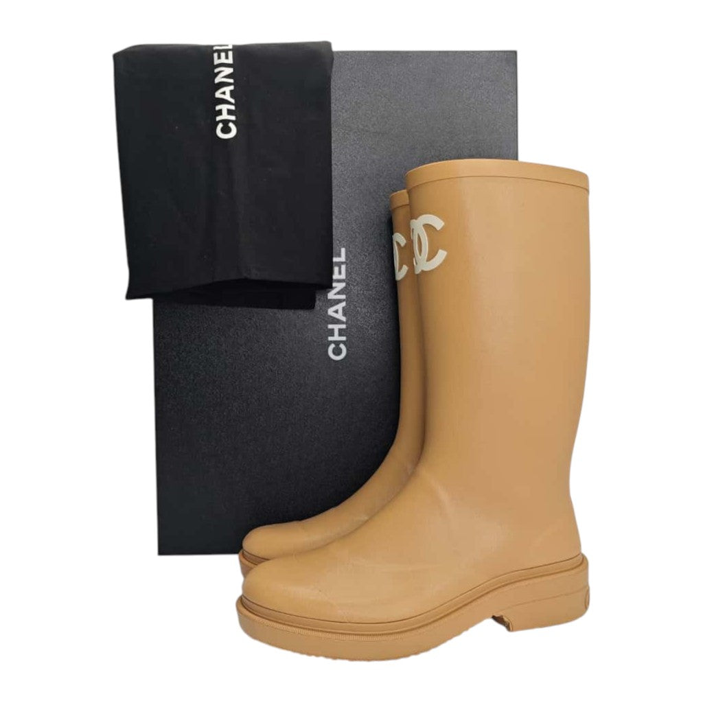Chanel Stivali Da Pioggia