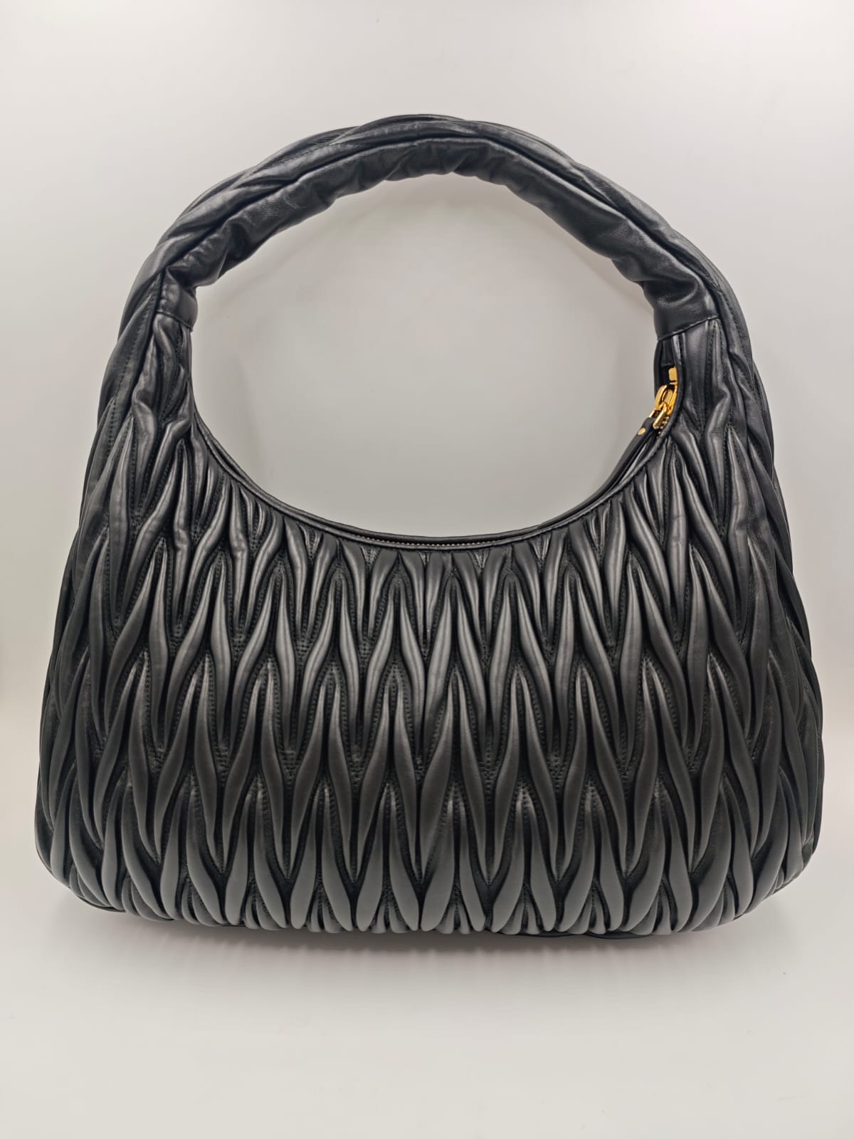 MIU MIU WANDER HOBO BAG IN QUILTED NAPPA - Tenteva